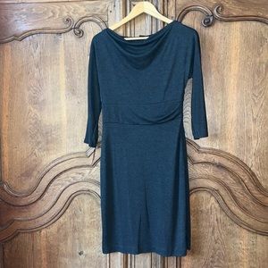 Ann Taylor 3/4 Sleeve Cowl Neck Dress
